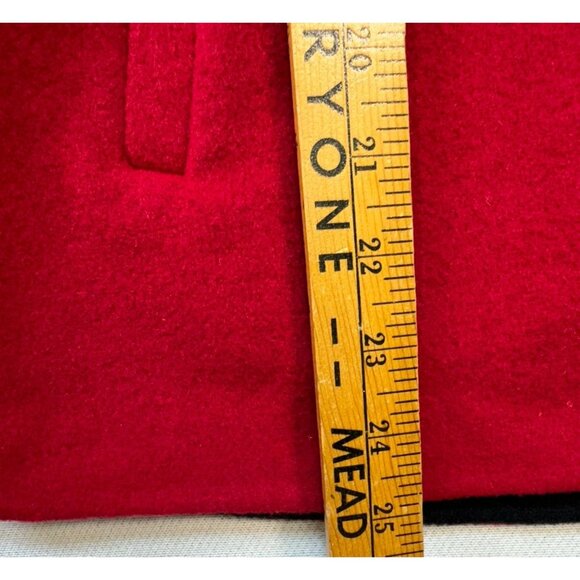 Talbots Womens Wool Blend Jacket Size 2 Petite Red - Italian Fabric Nylon & Cash - Picture 5 of 11